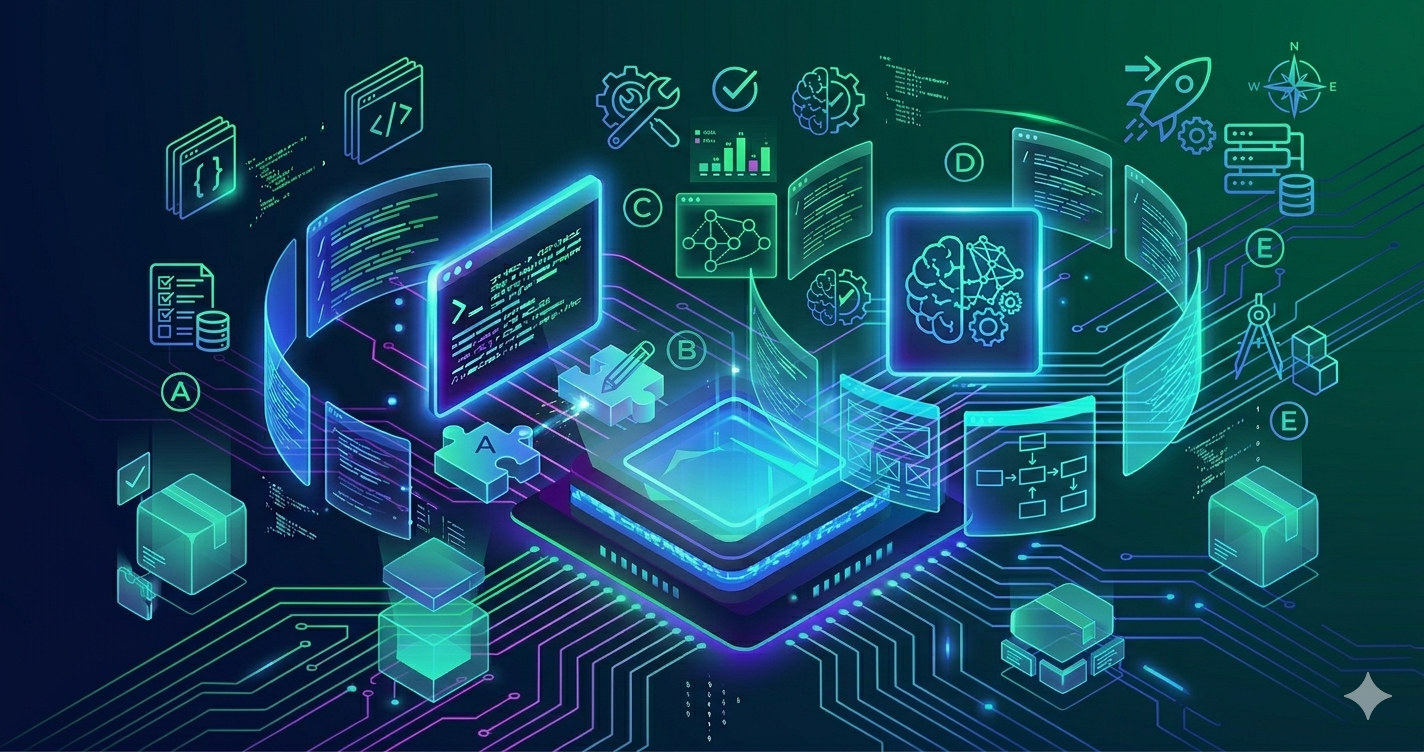 複数のAIエージェントが連携して動作するネットワークのイメージ