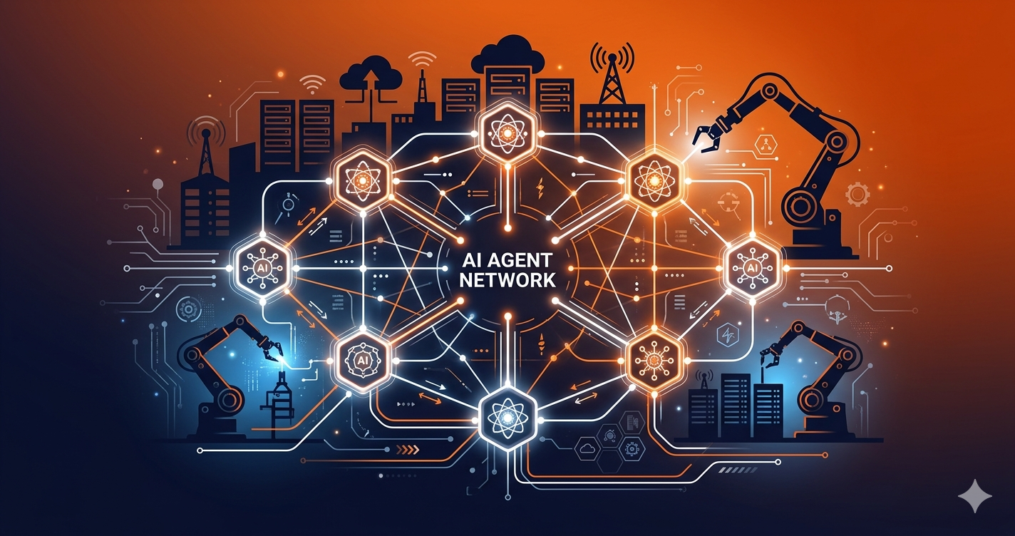 Claude Managed AgentsとAIエージェントネットワークを表すアイキャッチ画像
